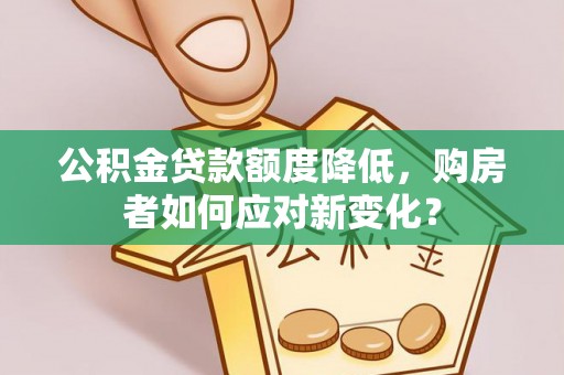 仁武公积金贷款额度降低，购房者如何应对新变化？