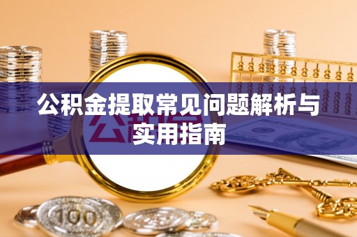 仁武公积金提取常见问题解析与实用指南