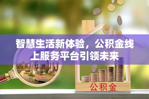 仁武智慧生活新体验，公积金线上服务平台引领未来