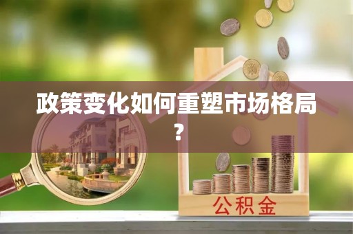 仁武政策变化如何重塑市场格局？