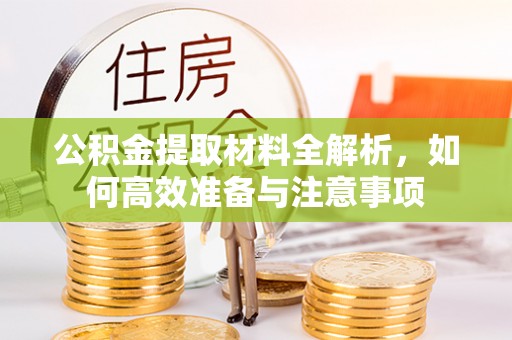 仁武公积金提取材料全解析，如何高效准备与注意事项